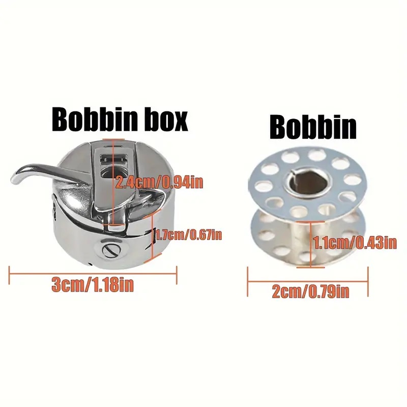 Bobbin Case and Metal Bobbins  - مراجعة Textile Sewing Kit وسعره