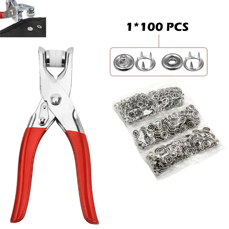 Five-prong Button Installation - مراجعة Snap Button Plier وسعره