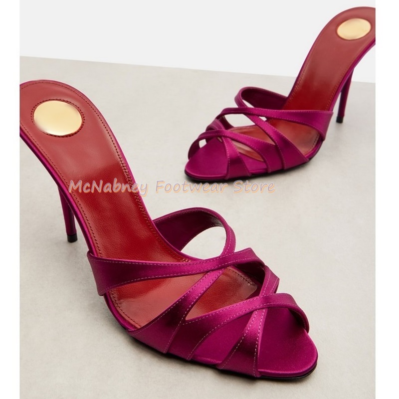 Pointed Stilettos Satin Fabric - مراجعة Sewing Fabric وسعره